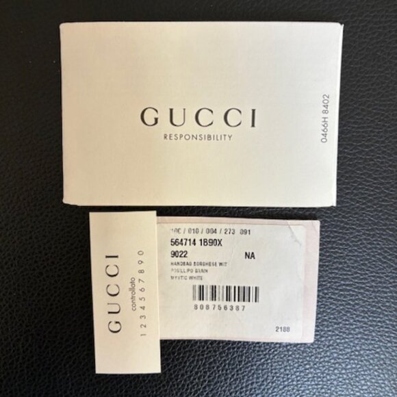 Gucci New GG Zumi Logo Horsebit Grain Leather Top Handle Purse/Whit Shoulder Bag - Picture 8 of 10